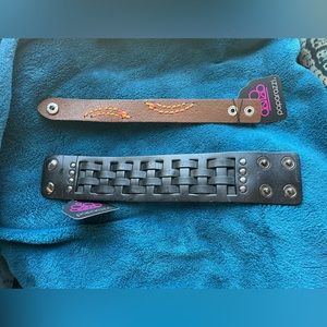 NEW Bundle of 2 Paparazzi leather wrap bracelets.